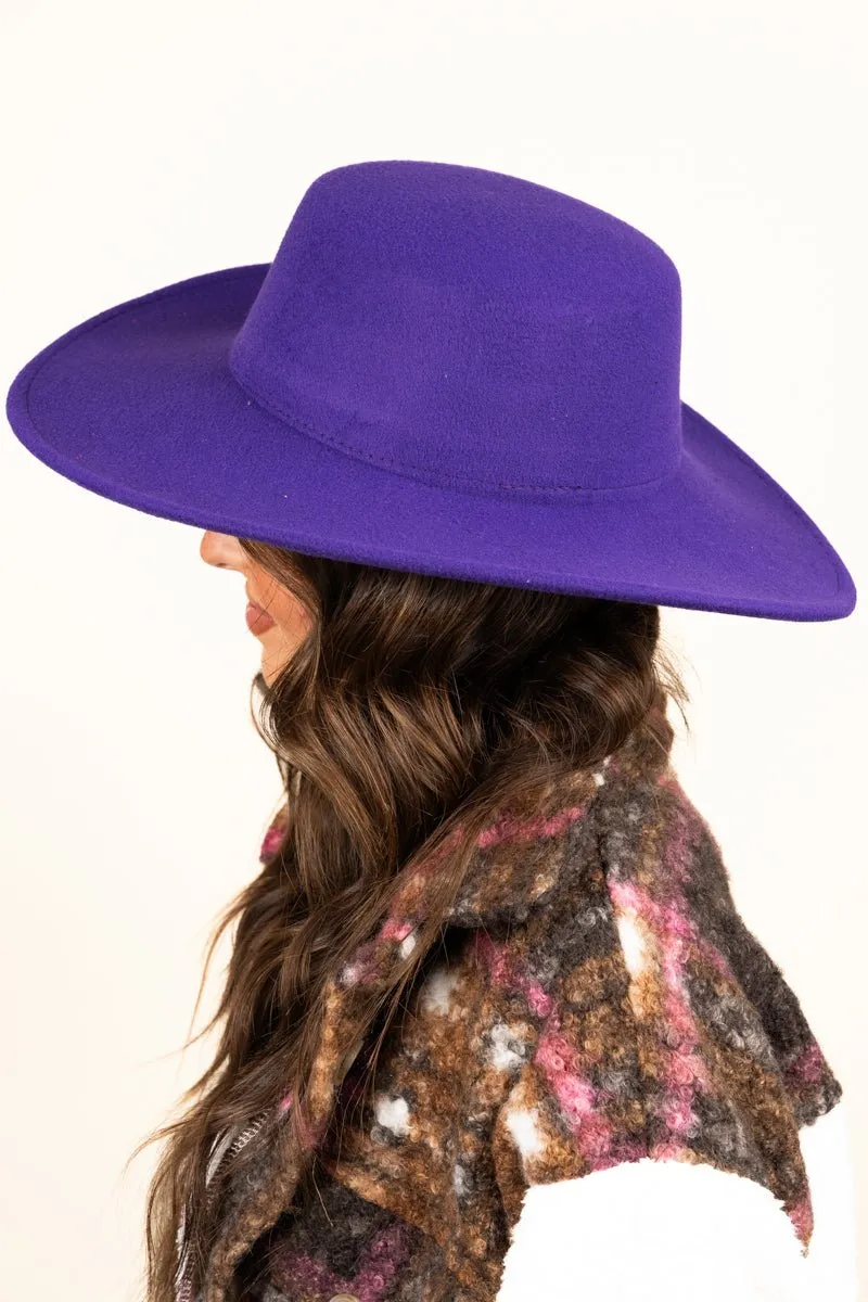 SALE! Georgiana Dark Purple Felt Hat