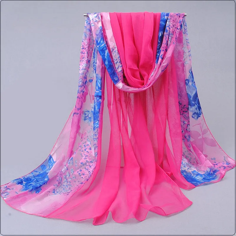 shawls and scarves dots hot women fashion style spring autumn gentlewomen silk burnt out raw women's scarves multicolor