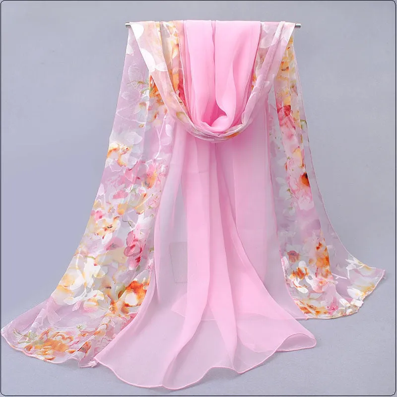 shawls and scarves dots hot women fashion style spring autumn gentlewomen silk burnt out raw women's scarves multicolor