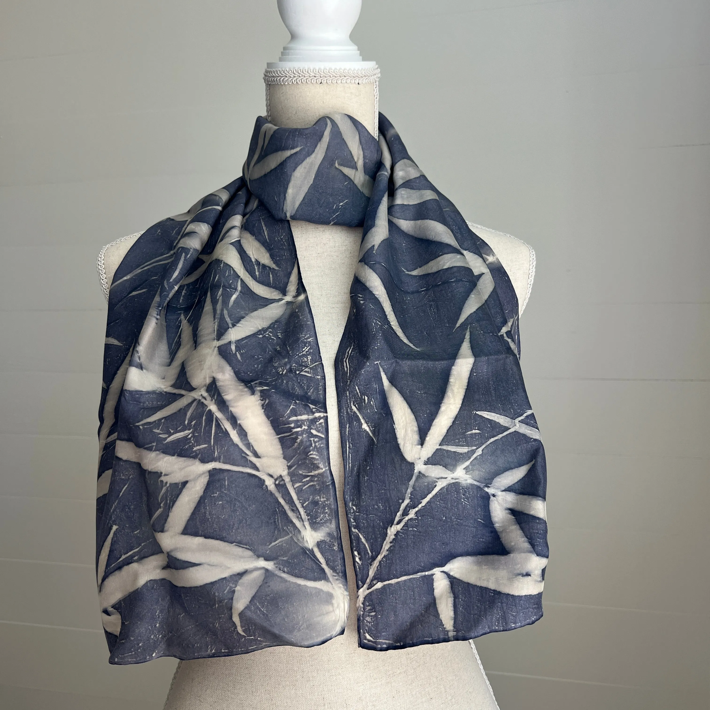 Silk Scarf | "Pamela" Dark Logwood