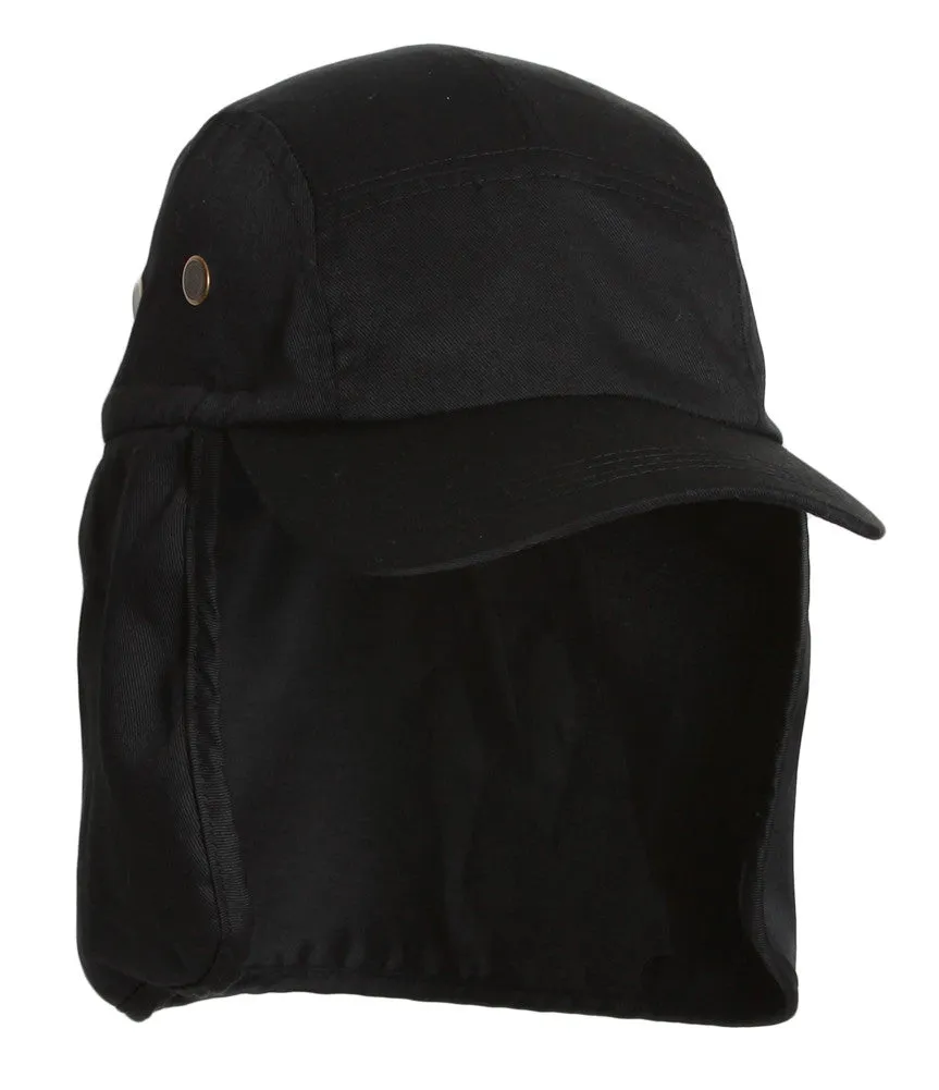 Solid T/C Twill Cap w/ Flap