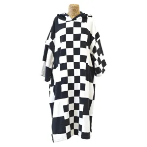 TLS Tools Junior Microfiber Poncho Beach Robe - Checkers