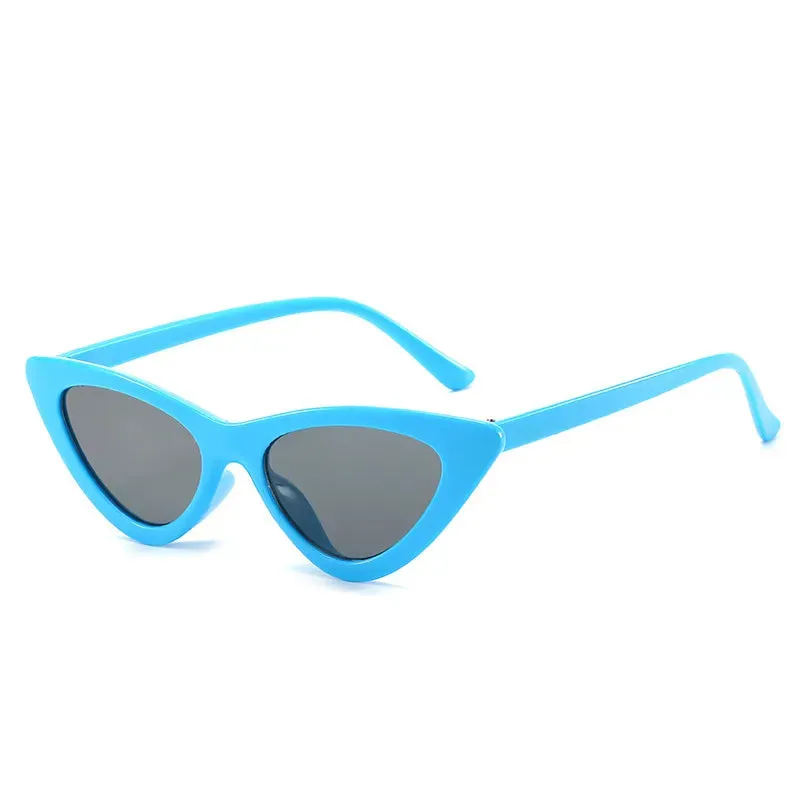 Triangle Small Frame Sunglasses European And American Fashionable Cat Eye Sunshade Sunglasses Fashionable Small Frame Glasses