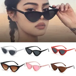 Triangle Small Frame Sunglasses European And American Fashionable Cat Eye Sunshade Sunglasses Fashionable Small Frame Glasses