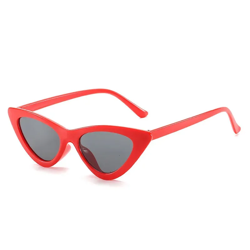 Triangle Small Frame Sunglasses European And American Fashionable Cat Eye Sunshade Sunglasses Fashionable Small Frame Glasses