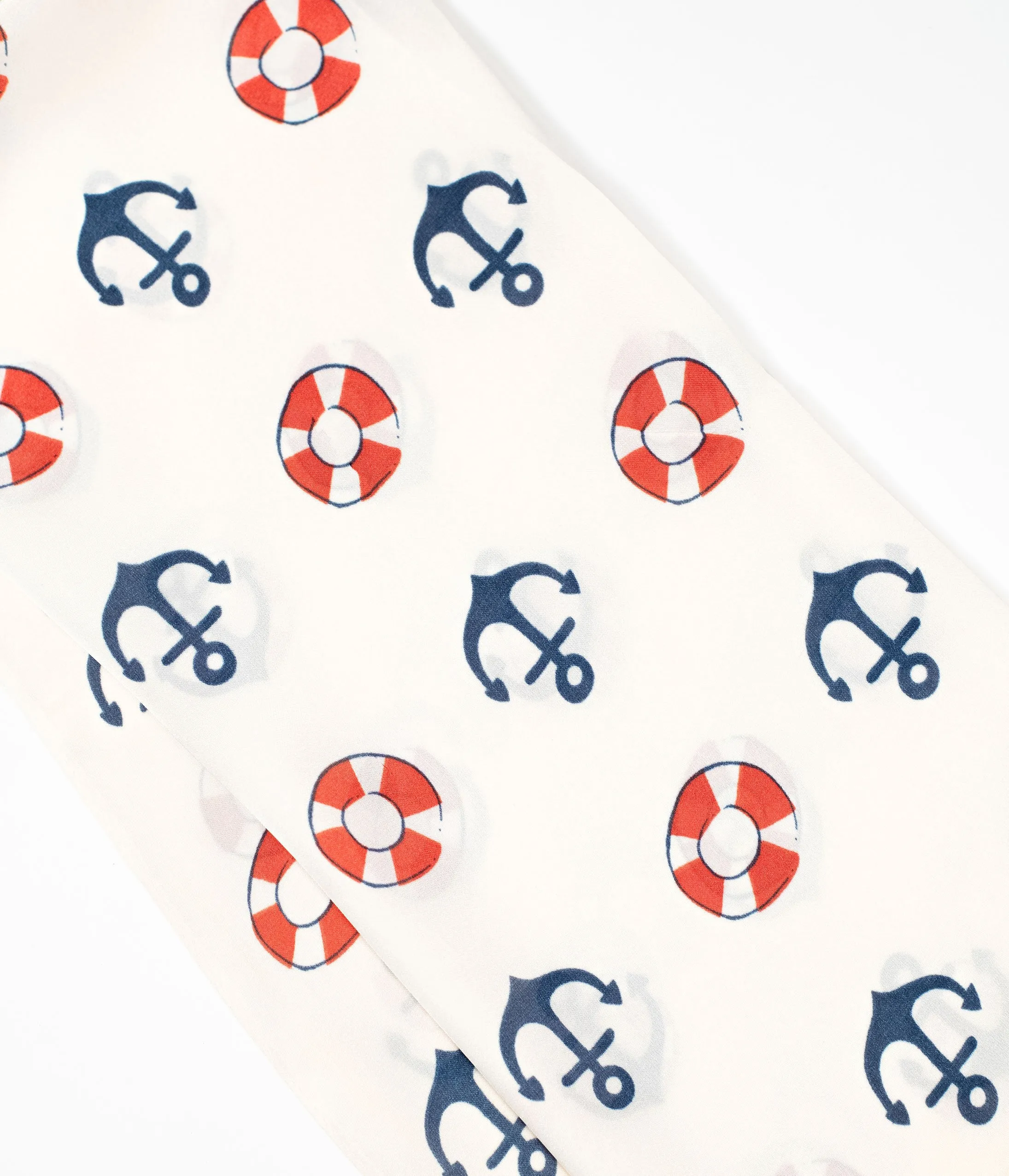 Unique Vintage Nautical Print Hair Scarf