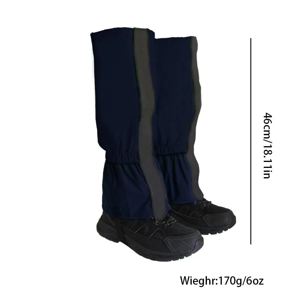 US Fashion Hiking Waterproof Leg Gaiters Kids Teen Men Women Gators Snow Boot