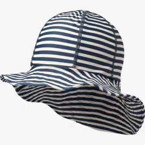 UV Sun Hat - indigo stripe