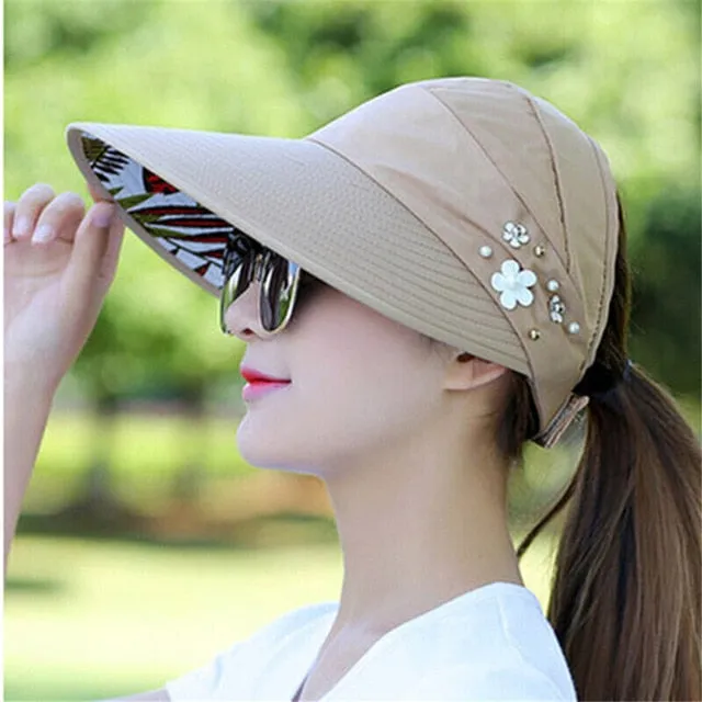 Women's Sun Fishing Beach Hat with UV Protection