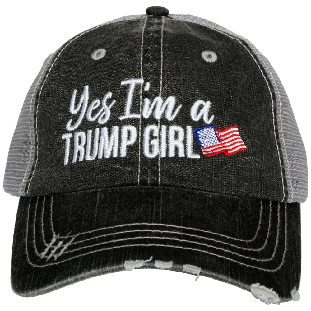 Yes I'm A Trump Girl Wholesale Women's Trucker Hat